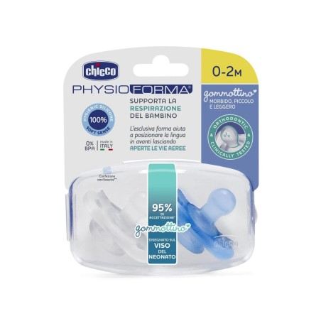 Chicco PhysioForma Gommottino Boy per neonati 0-2 mesi 2 pezzi Chicco PhysioForma Gommottino Boy per neonati 0-2 mesi 2 pezzi
