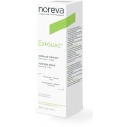Noreva Exfoliac Gommage Purifiant – 50 ml di esfoliante viso purificante con AHA e zinco per pelli impure