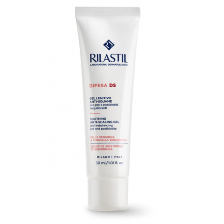 Rilastil Difesa DS - Gel lenitivo anti squame per dermatite seborroica viso e cuoio capelluto 30 ml