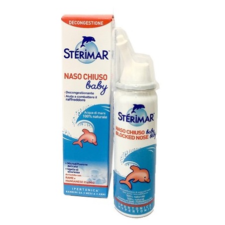 Sterimar Baby Naso Chiuso soluzione ipertonica decongestionante per bambini 50 ml Sterimar Baby Naso Chiuso soluzione ipertonica decongestionante per bambini 50 ml