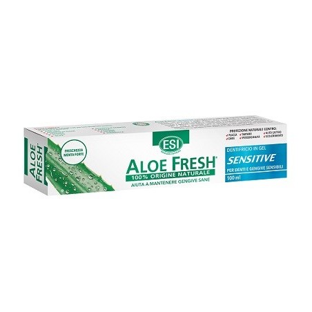 Esi Aloe Fresh Sensitive Dentifricio per denti e gengive sensibili 100 ml Esi Aloe Fresh Sensitive Dentifricio per denti e gengive sensibili 100 ml