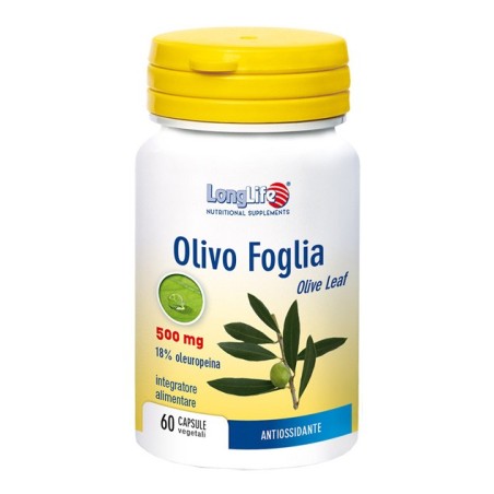 LongLife Olivo Foglia 500 mg integratore per il benessere cardiaco 60 capsule LongLife Olivo Foglia 500 mg integratore per il benessere cardiaco 60 capsule