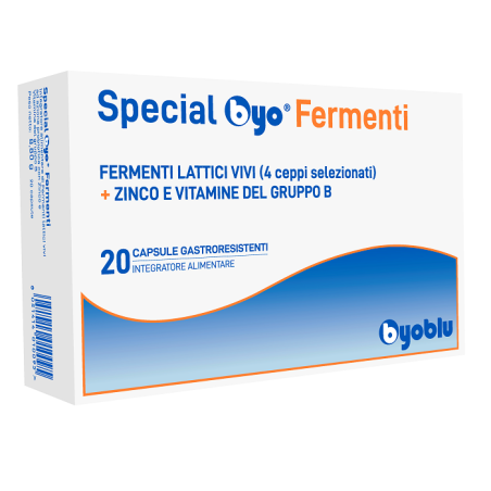 Special Byo Fermenti integratore con fermenti lattici vivi per l'intestino 20 capsule gastroresistenti Special Byo Fermenti integratore con fermenti lattici vivi per l'intestino 20 capsule gastroresistenti
