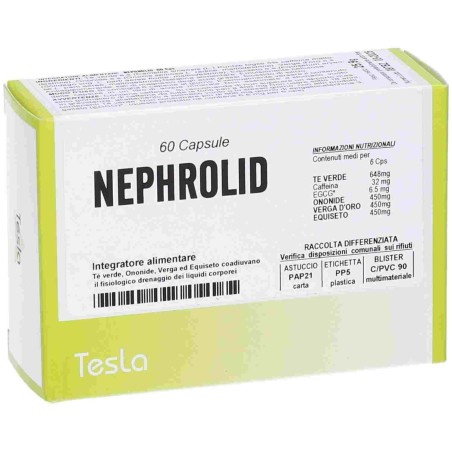 Nephrolid Integratore Drenante e Depurativo 60 capsule Nephrolid Integratore Drenante e Depurativo 60 capsule