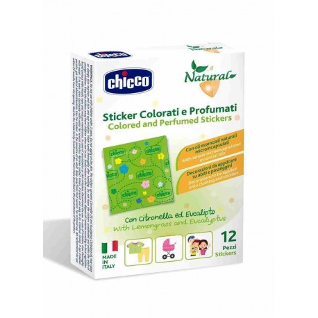 Chicco Sticker Colorati e Profumati antizanzare 12 pezzi