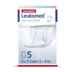 Leukomed Skin Sensitive Medicazione sterile in TNT adesivo 5x7,2cm 5 pezzi