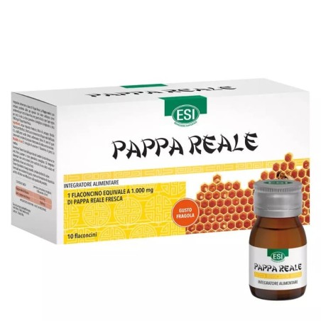 Esi Pappa Reale integratore ricostituente gusto fragola 10 flaconcini Esi Pappa Reale integratore ricostituente gusto fragola 10 flaconcini