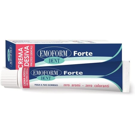 Emoform Dent Forte Crema adesiva tenuta e protezione per la protesi 70g Emoform Dent Forte Crema adesiva tenuta e protezione per la protesi 70g