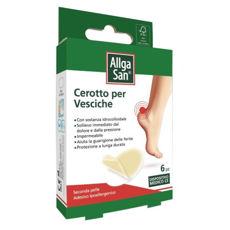 Allgasan Cerotto Vesciche 6 Pezzi Allgasan Cerotto Vesciche 6 Pezzi