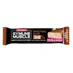 Enervit Gymline Barretta proteica con vitamine gusto nocciola 32% di proteine 48 g