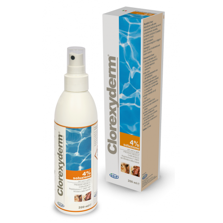 Clorexyderm Soluzione 4% disinfettante per cani e gatti 200 ml