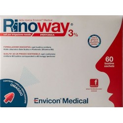 Envicon Medical Rinoway3% Sali Ipertonici per lavaggi nasali 60 bustine