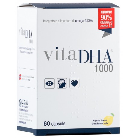 VitaDHA 1000 integratore di omega-3 per funzione cardiovascolare 60 capsule