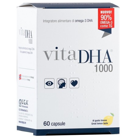 VitaDHA 1000 integratore di omega-3 per funzione cardiovascolare 60 capsule VitaDHA 1000 integratore di omega-3 per funzione cardiovascolare 60 capsule