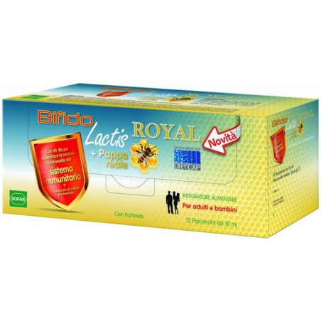 Sofar Bifidolactis Royal + Pappa Reale integratore ricostituente 12 flaconcini 10 ml Sofar Bifidolactis Royal + Pappa Reale integratore ricostituente 12 flaconcini 10 ml