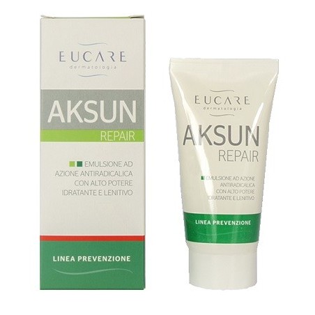 Eucare Aksun Repair crema antiossidante idratante lenitiva dopo sole 50 ml Eucare Aksun Repair crema antiossidante idratante lenitiva dopo sole 50 ml