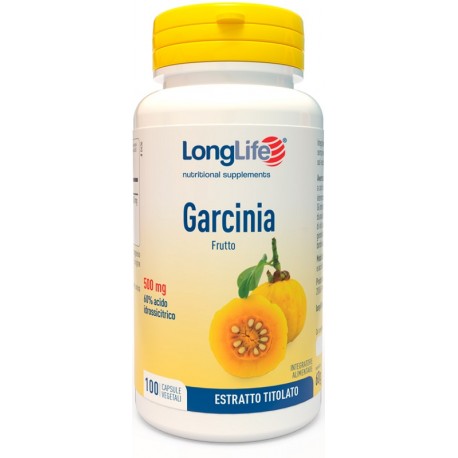 Longlife Garcinia 60% integratore per il controllo del peso 100 capsule