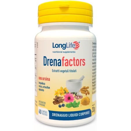 LongLife Drenafactors integratore drenante per vie urinarie 60 capsule LongLife Drenafactors integratore drenante per vie urinarie 60 capsule