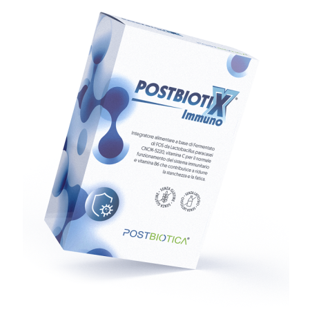 Postbiotica Postbiotix Immuno integratore per stanchezza e fatica 20 stick pack Postbiotica Postbiotix Immuno integratore per stanchezza e fatica 20 stick pack