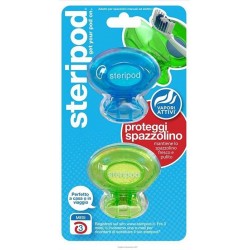 Steripod Proteggispazzolino 2 pezzi clip-on igienico