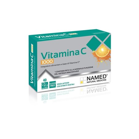 Named Vitamina C 1000 Integratore per le difese immunitarie 40 compresse Named Vitamina C 1000 Integratore per le difese immunitarie 40 compresse