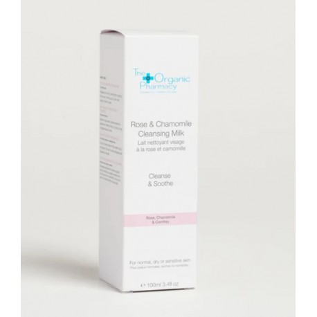 The Organic Pharmacy Rose & Chamomile Cleansing Milk latte detergente viso lenitivo 100 ml