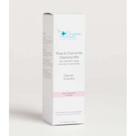 The Organic Pharmacy Rose & Chamomile Cleansing Milk latte detergente viso lenitivo 100 ml