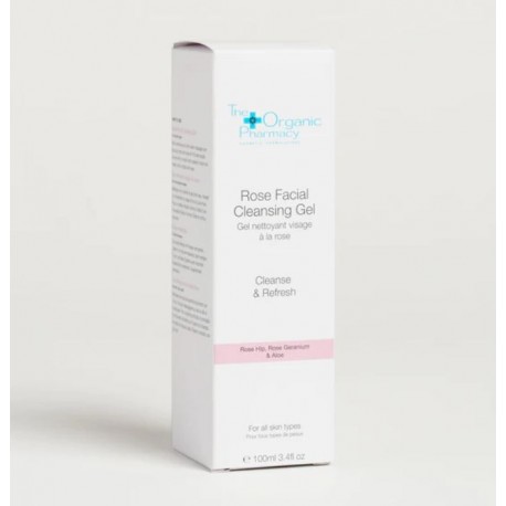 The Organic Pharmacy Rose Facial Cleansing Gel detergente viso delicato 100 ml