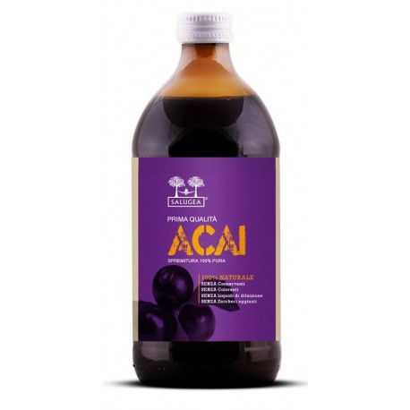 Salugea Succo Acai Bio 500 ml - Integratore anti ossidante e per il metabolismo