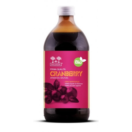 Salugea Succo di Cranberry bio 500 ml - Integratore per le vie urinarie