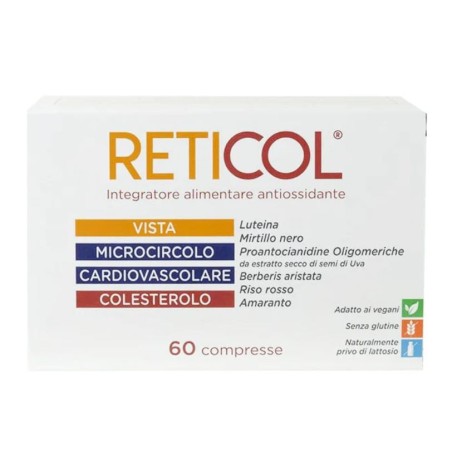Reticol integratore per il benessere della vista 60 compresse Reticol integratore per il benessere della vista 60 compresse