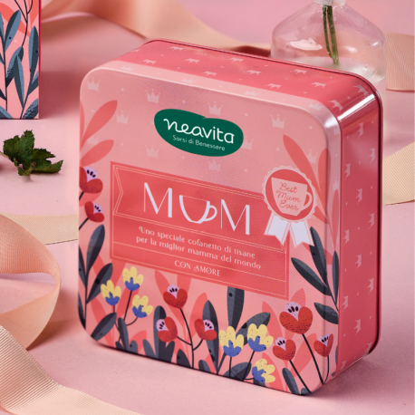 Neavita Cofanetto Mamma - Infuso a freddo e a caldo Mora e Fragola 12 filtro scrigno