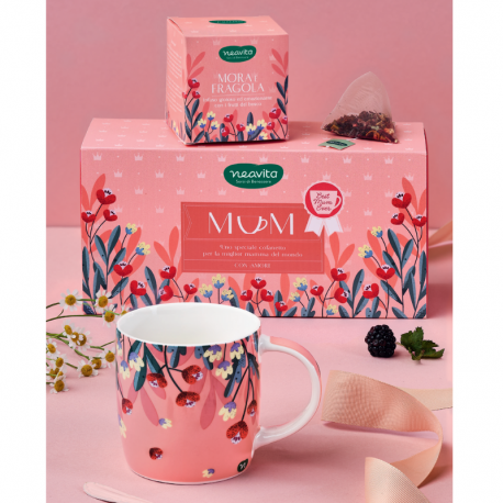 Neavita Kit Mamma - Infuso Mora e Fragola + Tazza