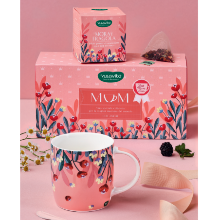 Neavita Kit Mamma - Infuso Mora e Fragola + Tazza Neavita Kit Mamma - Infuso Mora e Fragola + Tazza