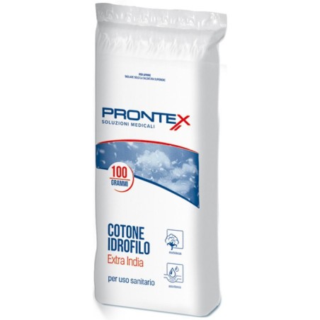 Safety Prontex cotone idrofilo Extra India per uso sanitario e cosmetico 100 g Safety Prontex cotone idrofilo Extra India per uso sanitario e cosmetico 100 g