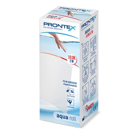 Safety Prontex Aqua Roll film adesivo impermeabile per medicazioni 2 m x 10 cm Safety Prontex Aqua Roll film adesivo impermeabile per medicazioni 2 m x 10 cm