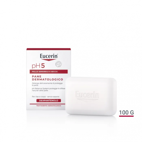 Eucerin pH5 Pane Dermatologico Detergente per viso e corpo 100g