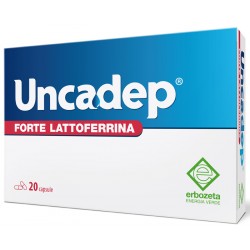 Erbozeta Uncadep Forte Lattoferrina integratore antiossidante fluidità secrezioni bronchiali 20 capsule