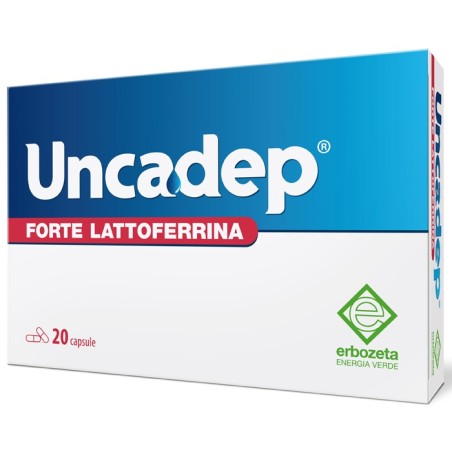 Erbozeta Uncadep Forte Lattoferrina integratore antiossidante fluidità secrezioni bronchiali 20 capsule Erbozeta Uncadep Forte Lattoferrina integratore antiossidante fluidità secrezioni bronchiali 20 capsule