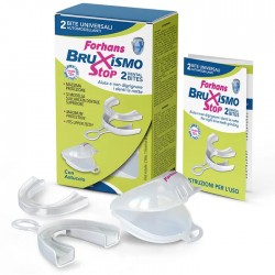 Forhans Bruxismo Stop Bite Universali Automodellanti per digrignamento notturno  2 pezzi