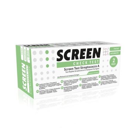 Screen Check Test Streptococco A Autotest Rapido 2 pezzi Screen Check Test Streptococco A Autotest Rapido 2 pezzi