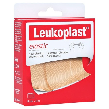 Leukoplast Elastic Cerotto Flessibile per ferite minori 8cm x 100cm Leukoplast Elastic Cerotto Flessibile per ferite minori 8cm x 100cm