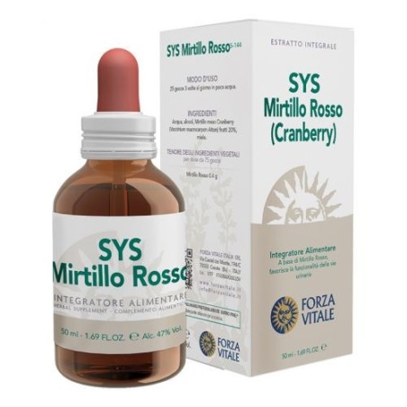 Forza Vitale SYS Mirtillo rosso gocce 50 ml - Integratore per il microcircolo Forza Vitale SYS Mirtillo rosso gocce 50 ml - Integratore per il microcircolo