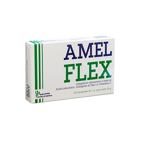 Amelflex integratore per la formazione di collagene di ossa cartilagine pelle 30 compresse Amelflex integratore per la formazione di collagene di ossa cartilagine pelle 30 compresse