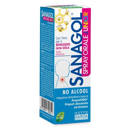 Named Sanagol Spray Junior Propoli Fragola per il benessere della gola 20 ml Named Sanagol Spray Junior Propoli Fragola per il benessere della gola 20 ml