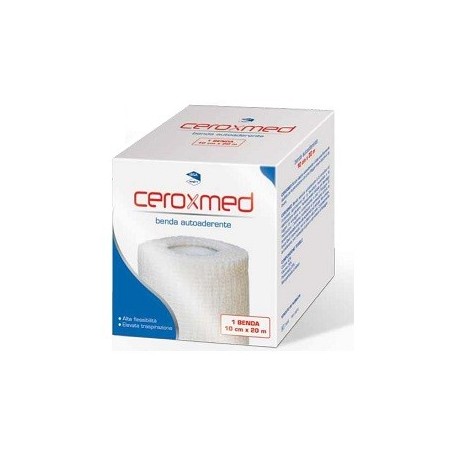 Ceroxmed Benda elastica autoaderente alta flessibilità elevata traspirazione 2000 x 10 cm 1 pezzo Ceroxmed Benda elastica autoaderente alta flessibilità elevata traspirazione 2000 x 10 cm 1 pezzo