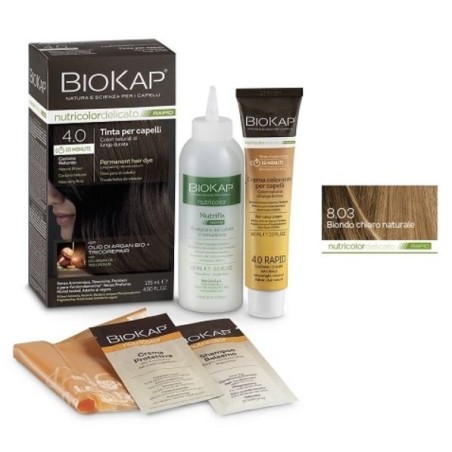Bios Line Biokap Nutricolor Delicato Rapid 8,03 Biondo Chiaro Naturale 135 ml Bios Line Biokap Nutricolor Delicato Rapid 8,03 Biondo Chiaro Naturale 135 ml