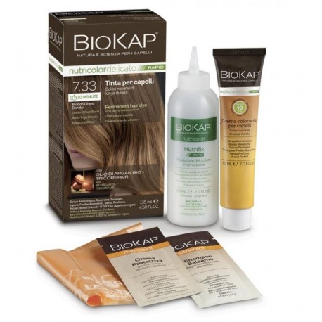 Bios Line Biokap Nutricolor Delicato Rapid 7,33 Biondo Grano 135 ml