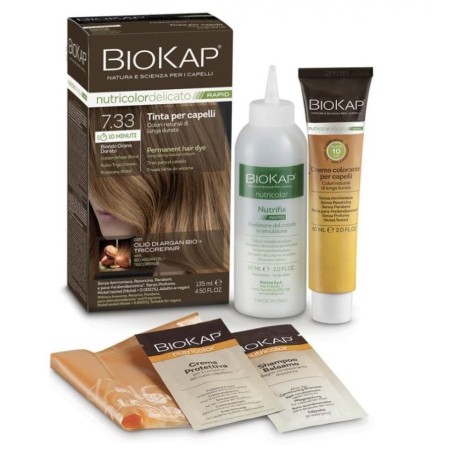 Bios Line Biokap Nutricolor Delicato Rapid 7,33 Biondo Grano 135 ml Bios Line Biokap Nutricolor Delicato Rapid 7,33 Biondo Grano 135 ml