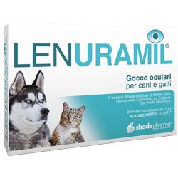 Lenuramil gocce oculari per cani e gatti 20 fiale